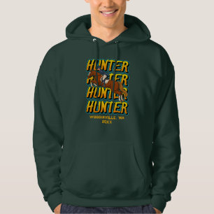 Aangepaste Hunter Horse Event of Locatie Datum Naa Hoodie
