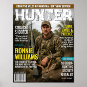 Aangepaste HUNTER Magazine Cover, Gepersonaliseerd Poster (Voorkant)