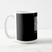 Aangepaste Husband Tekst Personaliseer Zwarte Mens Koffiemok (Links)