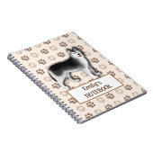Aangepaste Husky-notitieboek - Cute hond-cadeau vo Notitieboek (Rechterzijde)