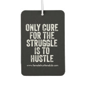 Aangepaste hustlers quote luchtverfrisser (Voorkant)