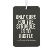 Aangepaste hustlers quote luchtverfrisser (Achterkant)