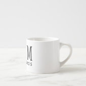 Aangepaste huwelijks Koppel Naam Datum Rood Liefde Espresso Kop (Rechts)