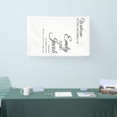 Aangepaste huwelijks welkomstbanner spandoek (Beurs)