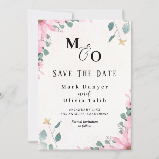 Aangepaste huwelijksaankondiging - Save the Date K