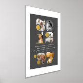 Aangepaste huwelijksdatum en liefdesquote Modern S Folie Afdrukken (Laagn)