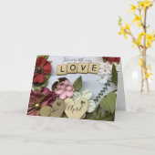 Aangepaste huwelijksdatum en namen kaart (Gele Bloem)