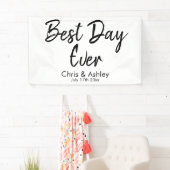 Aangepaste huwelijksdecoratie voor receptie Beste  Spandoek (Insitu)