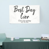 Aangepaste huwelijksdecoratie voor receptie Beste  Spandoek (Beurs)