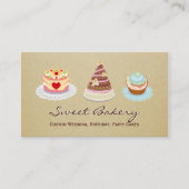 Aangepaste huwelijksfeestdag voor banketbakkerij visitekaartje (Voorkant)