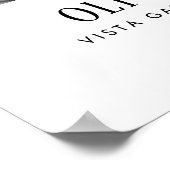 Aangepaste huwelijksfoto & details museum stijl po poster (Hoek)