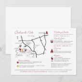 Aangepaste huwelijkskaarten ontworpen voor u informatiekaartje (Voorkant / Achterkant)
