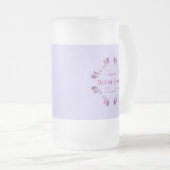 Aangepaste huwelijksnaam Gift Frosted Glass Mok (Voorkant rechts)