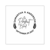 Aangepaste huwelijksnamen en -datum | Het perfecte Rubberstempel (Afrduk)