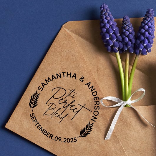 Aangepaste huwelijksnamen en -datum | Het perfecte Rubberstempel