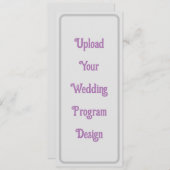 Aangepaste huwelijksprogramma's - Elegant & minima (Voorkant / Achterkant)