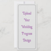Aangepaste huwelijksprogramma's - Elegant & minima (Voorkant)
