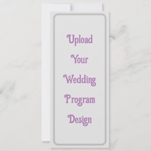 Aangepaste huwelijksprogramma's - Elegant & minima (Voorkant)