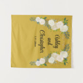 Aangepaste huwelijksreceptie Prop Gepersonaliseerd Wandkleed (Voorkant (horizontaal))