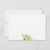 Aangepaste huwelijksreceptie, tulp kaart (Achterkant)