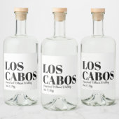 Aangepaste huwelijksreis welkom in Los Cabos Likeurfles Etiket (Flessen)