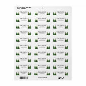 Aangepaste Huwelijksretourlabels | Bosbomen Etiket (Full Sheet)