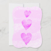 Aangepaste huwelijksuitnodiging traditionele harte kaart (Achterkant)