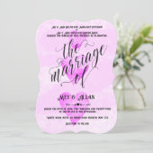 Aangepaste huwelijksuitnodiging traditionele harte kaart (Staand voorkant)