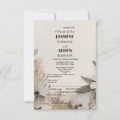 Aangepaste huwelijksuitnodigingen | Boho, Foto & B Bedankkaart (Voorkant)