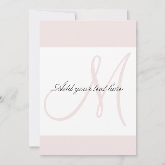 Aangepaste huwelijksuitnodigingen Monogram/grafiet Kaart (Achterkant)