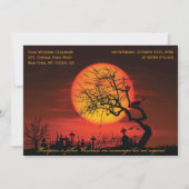 Aangepaste huwelijksuitnodigingen vanavond kaart (Achterkant)