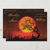 Aangepaste huwelijksuitnodigingen vanavond kaart (Voorkant / Achterkant)