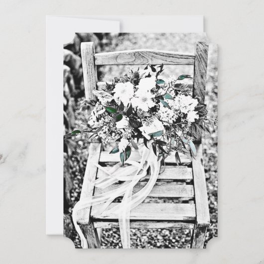 Aangepaste huwelijksuitnodigingen - Voeg uw eigen  Kaart (Achterkant)