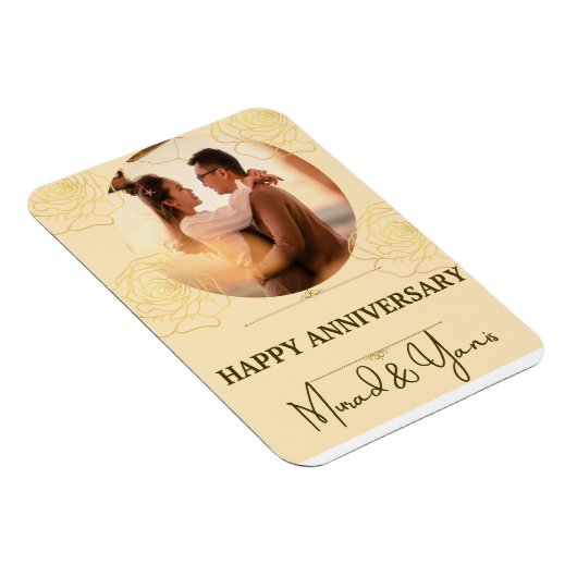 Aangepaste huwelijksverjaardag magneet (Rechterzijde)