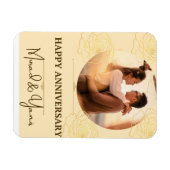 Aangepaste huwelijksverjaardag magneet (Horizontaal)