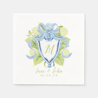 Aangepaste Hydrangea Cocktail bruiloft servetten