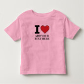 Aangepaste I Heart Kinder Shirts (Voorkant)