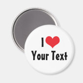 Aangepaste I Love Magneet (Voorkant / Achterkant)