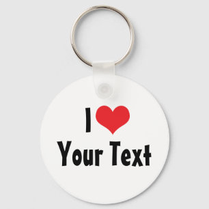 Aangepaste I Love Sleutelhanger