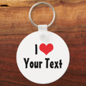 Aangepaste I Love Sleutelhanger (Voorkant)