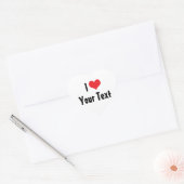 Aangepaste I Love Sticker (Envelop)
