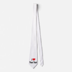 Aangepaste I Love Tie Stropdas