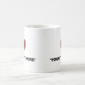 Aangepaste I-Mok voor hartkoffie Koffiemok (Center)