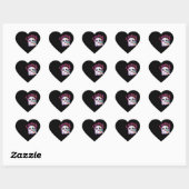Aangepaste "I Scream" Geest met IJshoorn Kunst Hart Sticker (Vel)