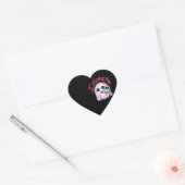 Aangepaste "I Scream" Geest met IJshoorn Kunst Hart Sticker (Envelop)