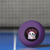 Aangepaste "I Scream" Geest met IJshoorn Kunst Pingpongbal (Net)