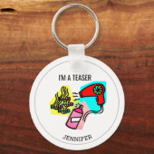 Aangepaste I tease Hairdresser Sleutelhanger (Voorkant)