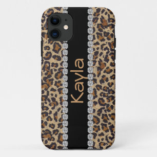 AANGEPASTE I telefoon 5 HOESJE LEOPARD ONTWERP
