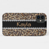 AANGEPASTE I telefoon 5 HOESJE LEOPARD ONTWERP (Achterkant (horizontaal))