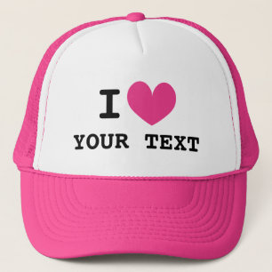 Aangepaste I-trucker met roze liefdespictogram Trucker Pet